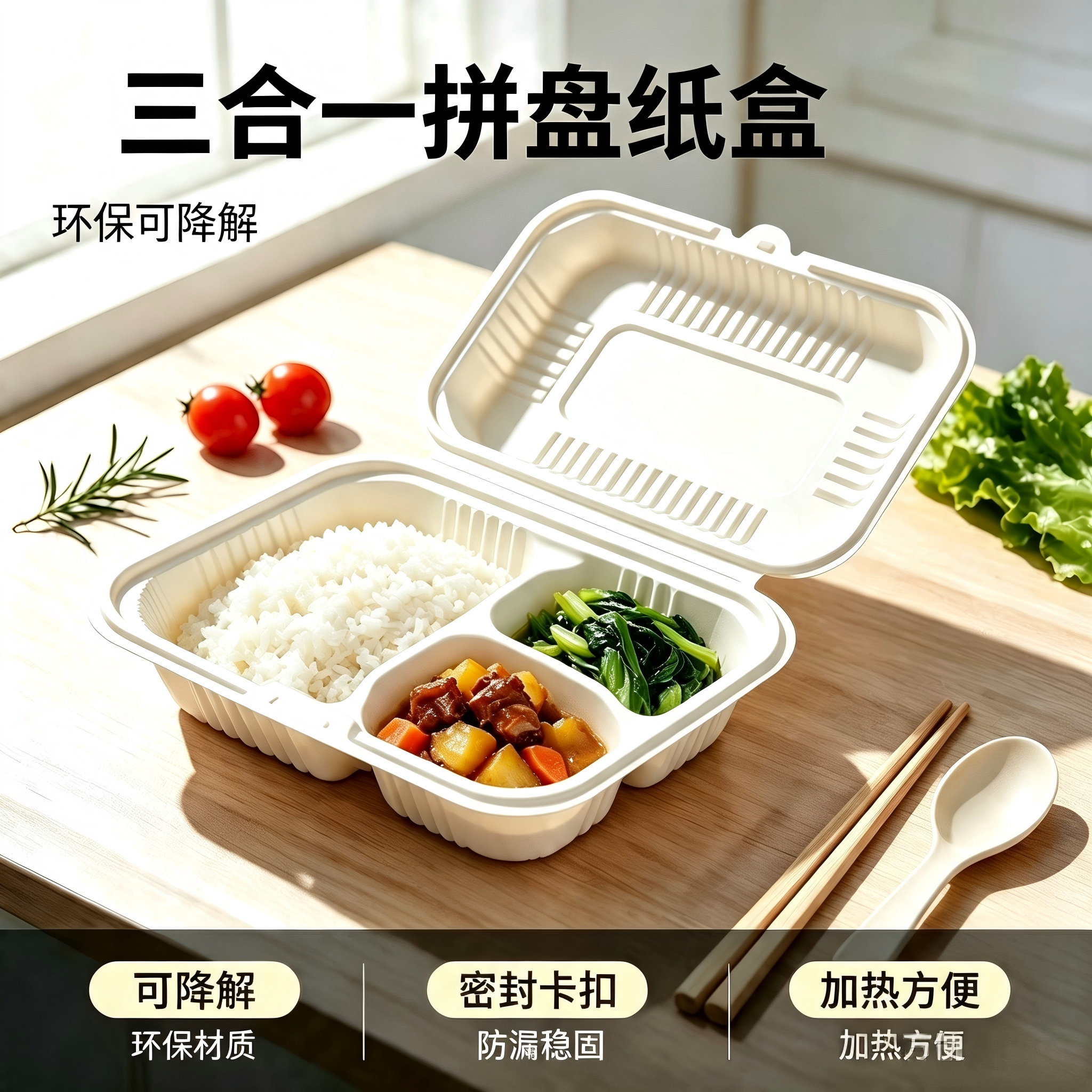 三合一拼盘纸盒